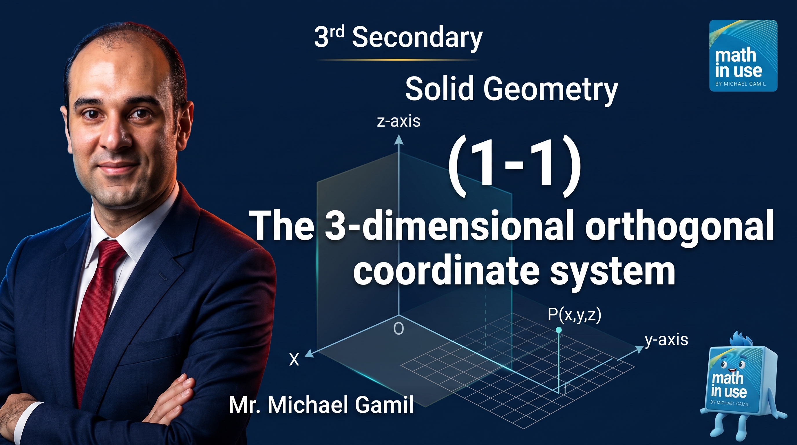 3S Solid geometry (1-1) The 3-dimensional orthogonal coordinates system